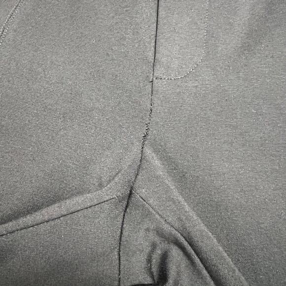 VINCE Skinny Pants SIZE 4 Black Stretch Ponte Ankle Trousers FLAW - Picture 5 of 14